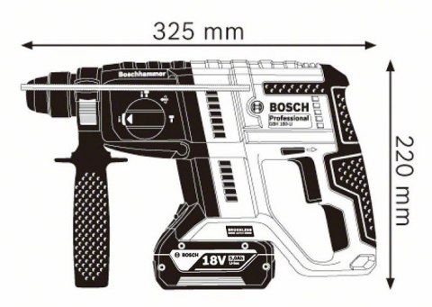 MŁOT UDAROWY OBROTOWY AKUMULATOROWY SDS+ GBH 180-LI 0*AH BOSCH MŁOT UDAROWY OBROTOWY AKUMULATOROWY SDS+ GBH 180-LI 0*AH BOSCH