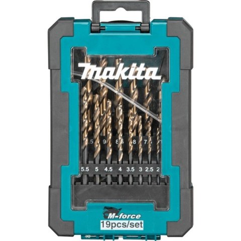ZESTAW WIERTEŁ HSS M-FORCE DO METALU 19 SZT. MAKITA ZESTAW WIERTEŁ HSS M-FORCE DO METALU 19 SZT. MAKITA