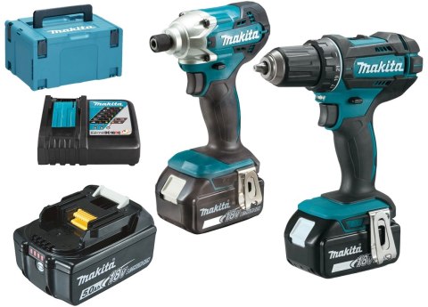 ZESTAW COMBO LI-LON 18V DTD156+DDF482 3*5.0AH MAKPAC MAKITA ZESTAW COMBO LI-LON 18V DTD156+DDF482 3*5.0AH MAKPAC MAKITA