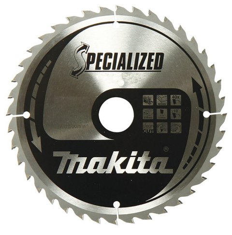 PIŁA SPIEKOWA DO ALUMINIUM SPACJALIZED 165*20 56Z MAKITA PIŁA SPIEKOWA DO ALUMINIUM SPACJALIZED 165*20 56Z MAKITA