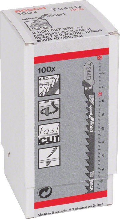 BRZESZCZOT DO WYRZYNARKI T244D 100SZT. BOSCH BRZESZCZOT DO WYRZYNARKI T244D 100SZT. BOSCH